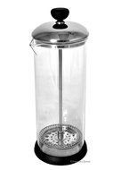 Large 15oz Borosilicate Glass &amp; Stainless Steel Barista Milk Frother