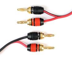 Aurum Cables 14 Gauge Speaker Wire with Pro Series Banana Plugs - 6 feet N6