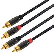 1 Foot RCA Cable Pair - Made with Mogami 2964 High-Definition Audio Interconnect Cable and Amphenol ACPL Black... N3