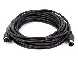 C&amp;E 2 PCS, MIDI Cable with 5 Pin DIN Plugs, 10 Feet Black, CNE585437 N23