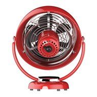 Vornado VFAN Vintage Whole Room Air Circulator, Red, Portable Classic (Complete Set) w/ Bonus: Premium Microfiber... N6