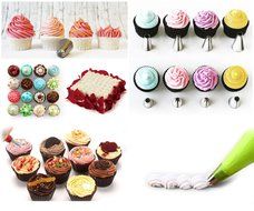 Piping Tips, MCIRCO Cake Decorating Supplies 57-piece Stainless Steel Cookies Cupcake Decorating Kits Frosting... N3