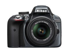 Nikon D3300 24.2 MP CMOS Digital SLR with AF-S DX NIKKOR 18-55mm f/3.5-5.6G VR II Zoom Lens (Grey) N3