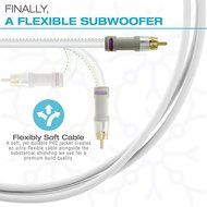 Mediabridge ULTRA Series Subwoofer Cable (8 Feet) - Dual Shielded with Gold Plated RCA to RCA Connectors - White... N6