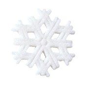 Lucks Dec-Ons Decorations Molded Sugar/Cup-Cake Topper, Snowflake, 1.5 Inch, 135 Count