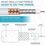 Mediabridge ULTRA Series Subwoofer Cable (8 Feet) - Dual Shielded with Gold Plated RCA to RCA Connectors - White... N7