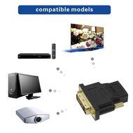 WOVTE Gold Plated HDMI Female to DVI-D Male Video Adapter Adaptor Converter Pack of 5 N3