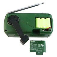 DEGEN Portable FM Radio FM MW SW Hand Generator Solar Emergency Radio World Receiver with Cell Phone MP3 MP4 Charger... N4