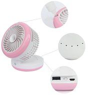 Geelyda Table Fan Portable Mini Misting Fan Humidifier USB Fan Cooling Mist Fan Rechargeable Humidifier Personal... N8