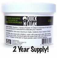 Keurig Machine Cleaner By Quick 'N Clean Coffee (4 Cleaning Cycles, a 2-years Supply!)