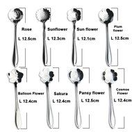 Wenkoni Stainless Steel Creative Spoon for Coffee&#12289;Tea&#12289;Cake&#12289;Sugar&#12289;Dessert Ice Cream Spoon (Set of 8) N2