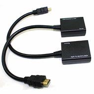 JahyShow&reg; HDMI Over RJ45 CAT5e CAT6 LAN Ethernet Balun Extender Repeater Up to 100ft 1080P