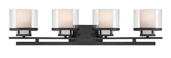 Designers Fountain 86104-BBR Fusion 4 Light Bath Bar by Designers Fountain