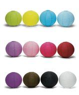 Weddingstar Round Paper Lantern, Small, Plum