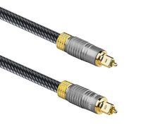 Forspark Digital Optical Audio 24k Gold Plated Toslink Cable 3ft- Cl3 Rated N3
