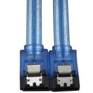 CableDeconn 2PCS/Set SATA III Straight/90-Degree Angled cable 6.0 Gbps with Locking Latch 50cm High Speed N8
