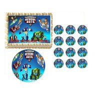 Transformers Birthday ~ Edible Photo Frame Cake Topper ~ Edible Image ~ D58226 (1/4 SHEET CAKE -11&quot;X 8.5&quot;, YES...