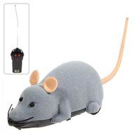 Electronic Remote Control Mouse Toy for Trick/Playing with Cat Gray N5