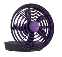 O2COOL 5&quot; Portable Jet Fan - Runs on USB or Batteries - Purple