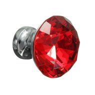 KINGSO 10pcs Crystal Glass Cupboard Wardrobe Knob Door Cabinet Drawer Pull Handle 30mm N26
