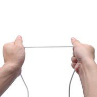 Nicer&reg; 6.6 Ft Premium Nylon Audio Cable / Aux Cord ,3.5mm Auxiliary Aux Cable for Car Stereo, Apple iphone, ipad... N13
