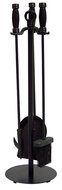 Uniflame, F-1048, 4pc Black Wrought Iron Fireset