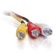 C2G / Cables To Go 40448 Value Series Composite Video/Stereo Audio Cable-6 Feet, Black N4