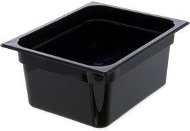 Carlisle 10422B13 High Heat One-Half Size Food Pan, 8.7-quart Capacity, 6" x 10.38" x 12.75", Amber (Case of 6) N4