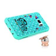 Badalink Galaxy S7 Edge Case Shockproof Drop Protection TPU Bumper Frame + Colorful Painting Hard PC Protective... N12