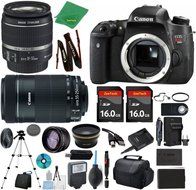 Canon Rebel T6s Camera + 18-55mm IS STM + 55-250mm STM + 2pcs 16GB Memory + Case + Memory Reader + Tripod + ZeeTech...