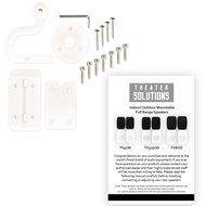 Theater Solutions TS525ODW Indoor or Outdoor Speakers Weatherproof Mountable White 4 Pair Pack