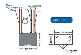 120V NEGATIVE ION GENERATOR High Voltage ionizer 7.5Kv Module