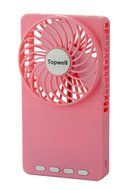 Topwell Ultra-thin Rechargeable Hand-Held Mini Fan with Li-ion 18650 Rechargeable Battery - Black N27