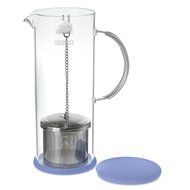 FORLIFE LUCENT Glass Iced Tea Jug with Capsule Infuser, 48-Ounce, Charcoal N7
