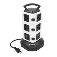 Surge Protectors USB, Bukm Smart Power Strip Tower, 4-Port USB Travel Charger Charging Station 10-Outlet Surge... N13