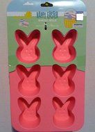 Easter Bunny Silicone Mold - Use for Baking - Jello - Chocolate - Soap