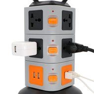 Surge Protectors USB, Bukm Smart Power Strip Tower, 4-Port USB Travel Charger Charging Station 10-Outlet Surge... N17
