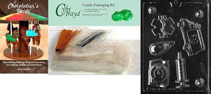 Cybrtrayd J087 EMS Kit Chocolate Candy Mold with Exclusive Cybrtrayd Copyrighted Chocolate Molding Instructions N3