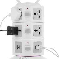 Surge Protectors USB, Bukm Smart Power Strip Tower, 4-Port USB Travel Charger Charging Station 10-Outlet Surge... N20