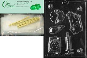 Cybrtrayd J087 EMS Kit Chocolate Candy Mold with Exclusive Cybrtrayd Copyrighted Chocolate Molding Instructions N4