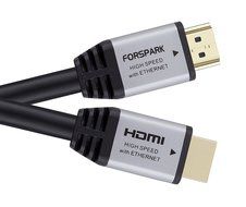FORSPARK High Speed Ultra HDMI Cable 50ft with Ethernet ,Supports 4K, 3D, 1080p Full HD Latest Version, Silver... N9