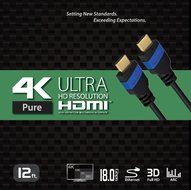NTW NHDMI2P-006P 6' Ultra HD PURE PRO 4K High Speed HDMI Cable Offers 4X The Clarity N20