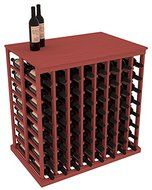 Wine Racks America Ponderosa Pine Double Deep Tasting Table + Solid Top. 13 Stains to Choose From!