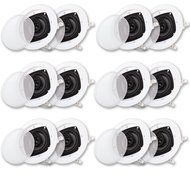 Acoustic Audio CS-IC43-6PR 200 Watt 4&quot; 3-Way Home Theater In-Wall/Ceiling Speakers (6-Pair)