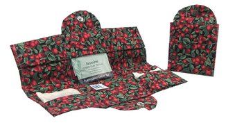 Tea Travel Compartment Wallet (Modern Cherries)