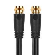 TNP Coaxial Cable (50 Feet) with F Connectors F-Type Pin Plug Socket Male Twist-On Adapter Jack with Shielded... N7
