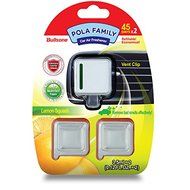 Car Air Freshener Deodorizer [Sparkling Zest] Bullsone Pola Family Modern Refillable Vent Clip + 1 Extra Refill