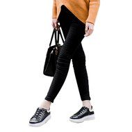 Spritech(TM) Men Women Unisex Fashion PU Leather Lace Up Lovers Casual Flat Sneaker Shoes White and Black 38 N16