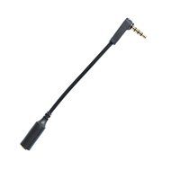 Seadream 2Pack 6 inch 4-Pole 3.5mm Male Right Angle to 3.5mm Female Stereo Audio Cable Headset Extension Cable... N5