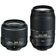 Nikon D5300 DX-format Digital SLR Kit w/ 18-55mm VR II and 55-300mm VR Lens Kit (Black) N12